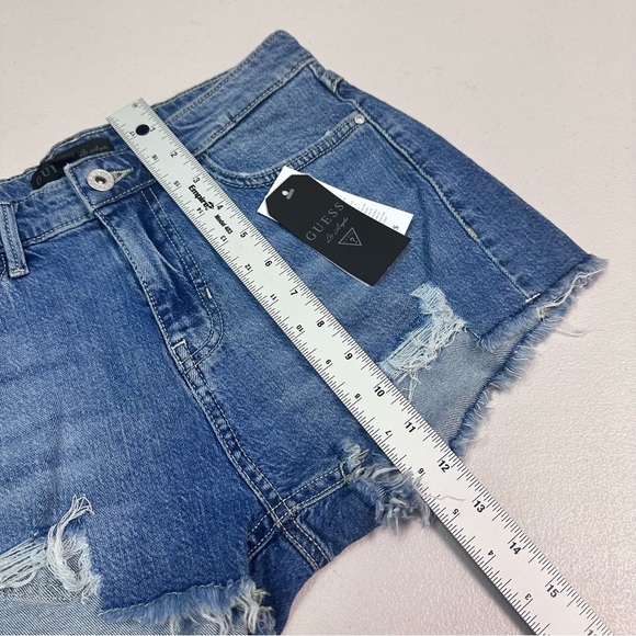 GUESS Women's Blue Denim Shorts - Picture 8 of 8